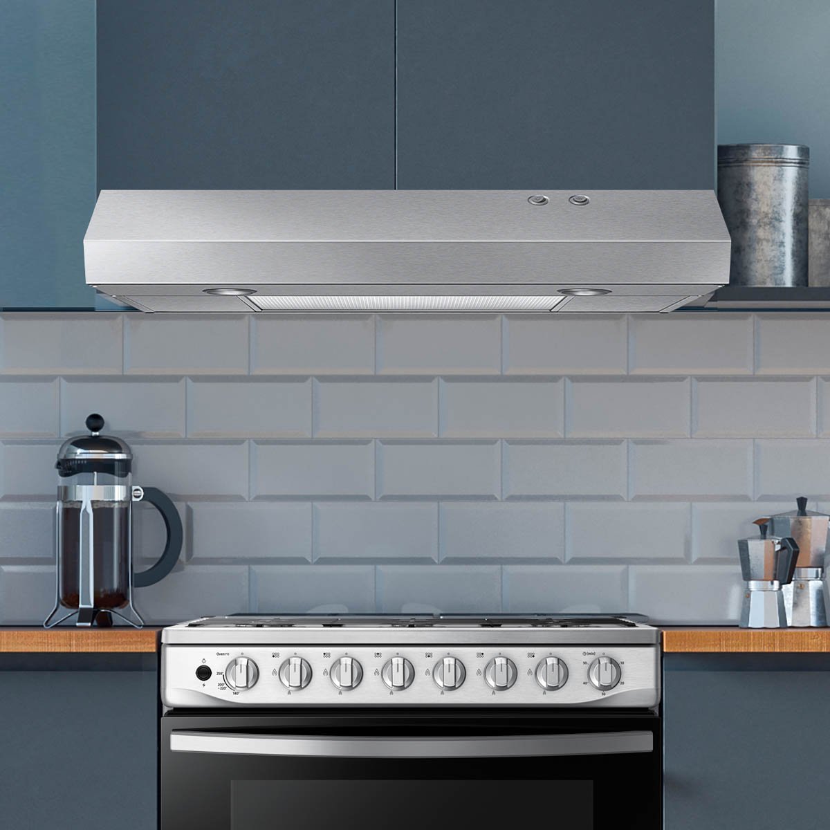 Campana de Pared Samsung 76 Cm Acero Inoxidable 2 Velocidades con Luz Led Nk30B3000Us/ax