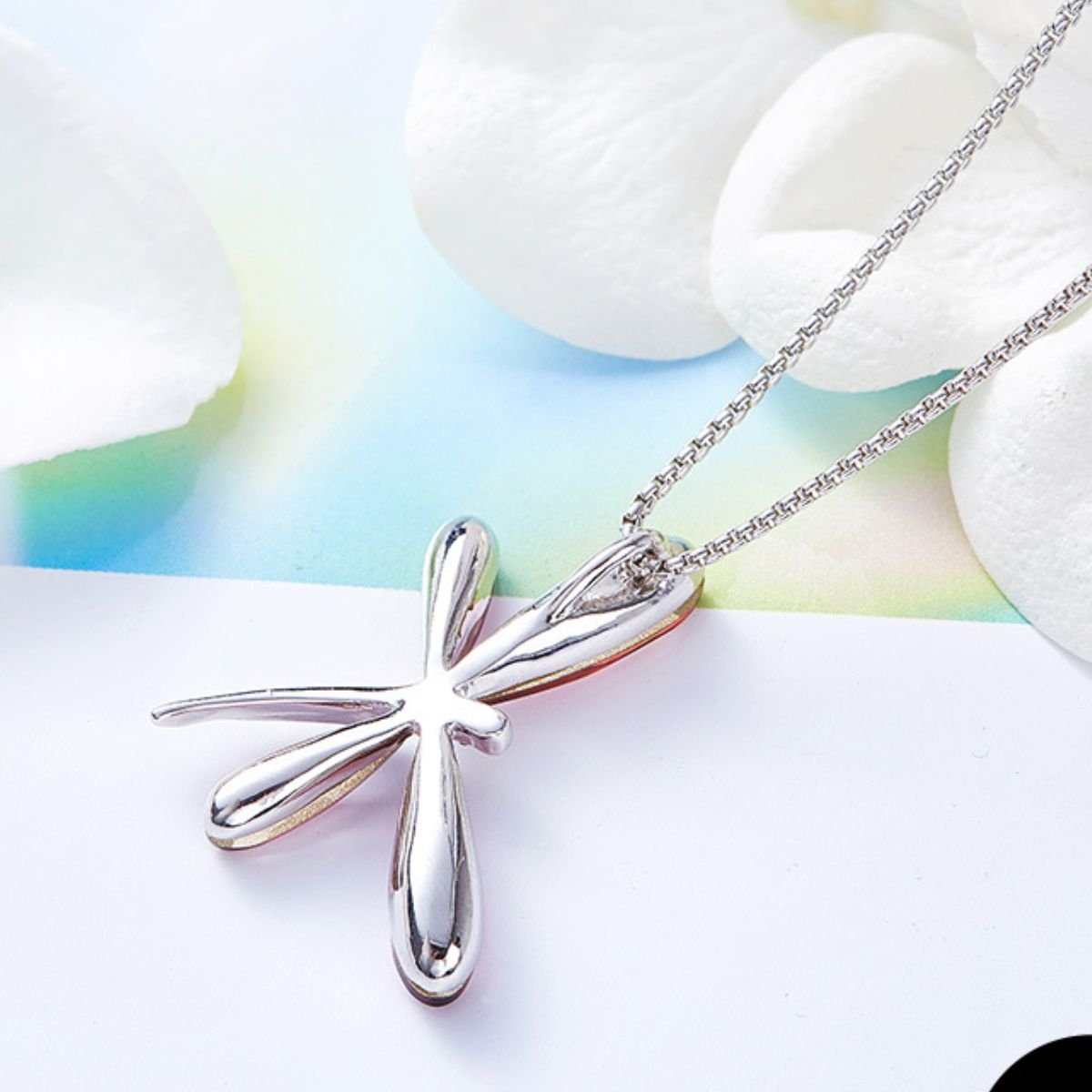 Gargantilla Libélula Cristal Silver Shade Mayfer