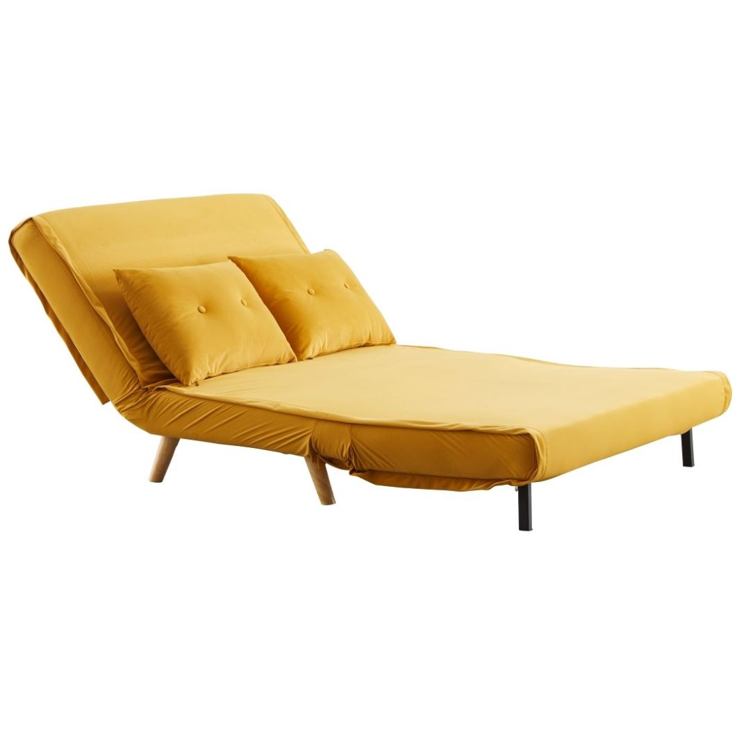 Sofá Cama Amarillo Mostaza Ba04-2 Wang