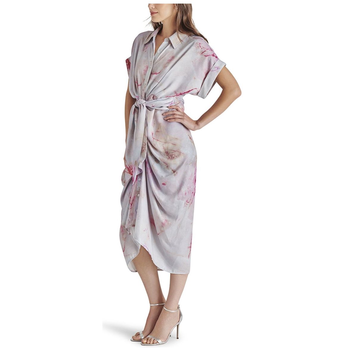 Vestido Steve Madden Midi Drapeado para Mujer