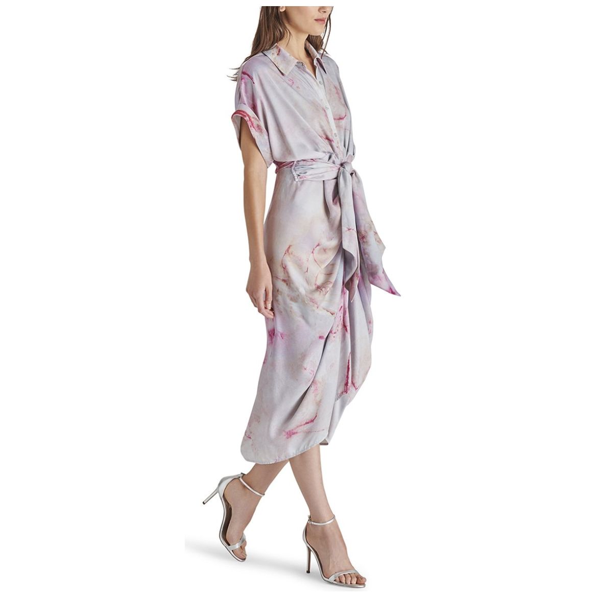 Vestido Steve Madden Midi Drapeado para Mujer