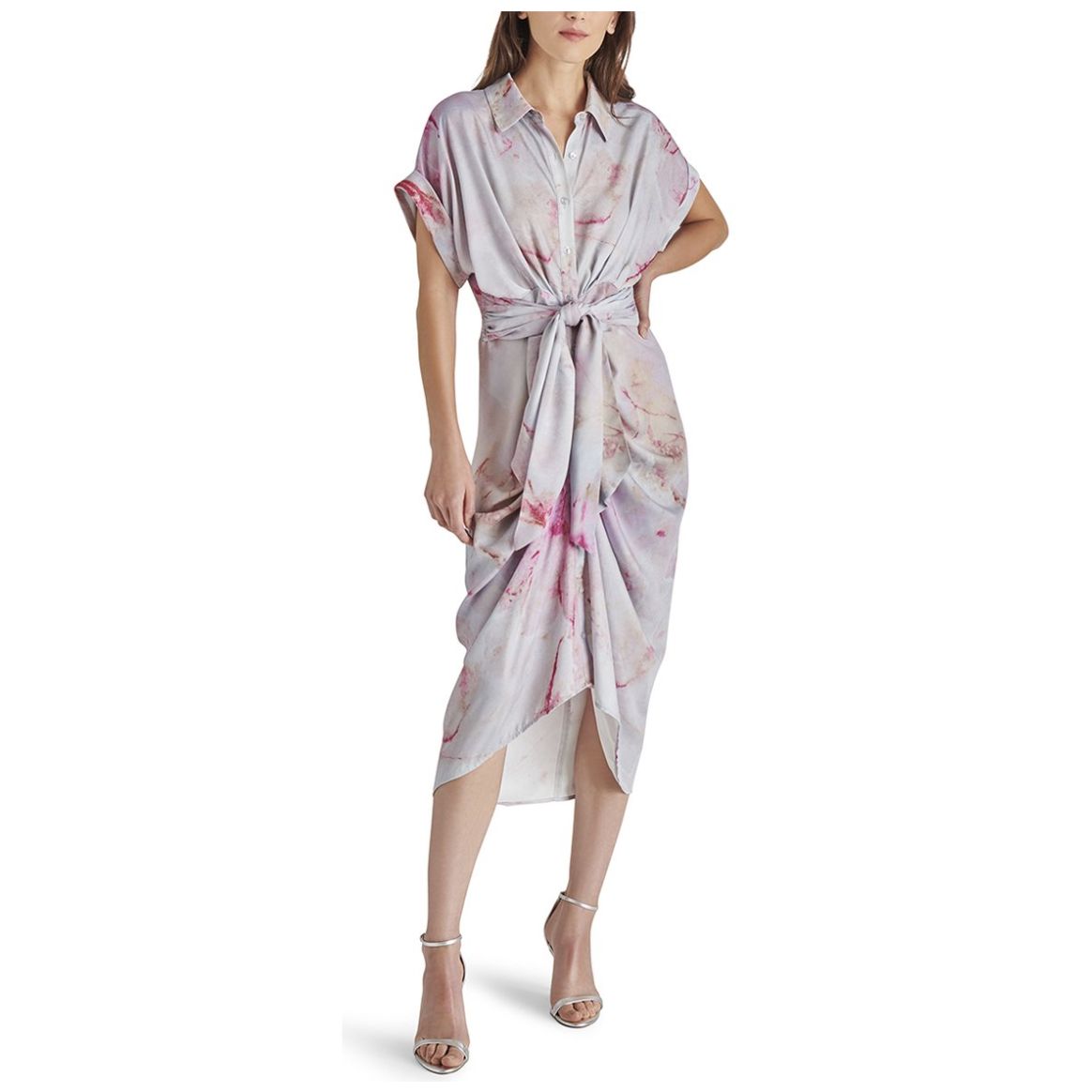 Vestido Steve Madden Midi Drapeado para Mujer