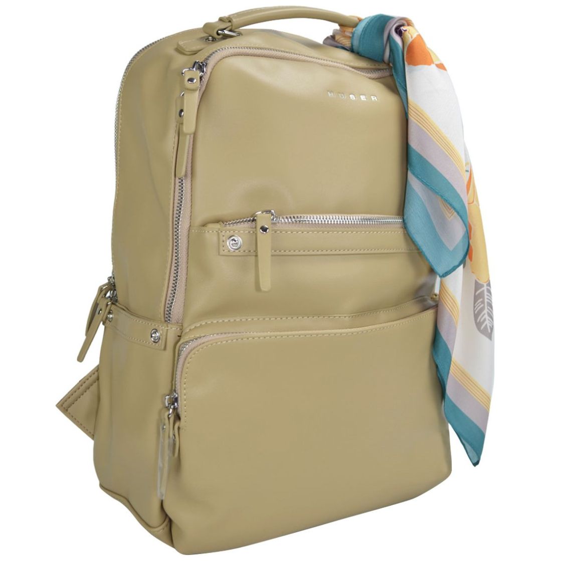 Bolsa Huser Tipo Backpack Beige