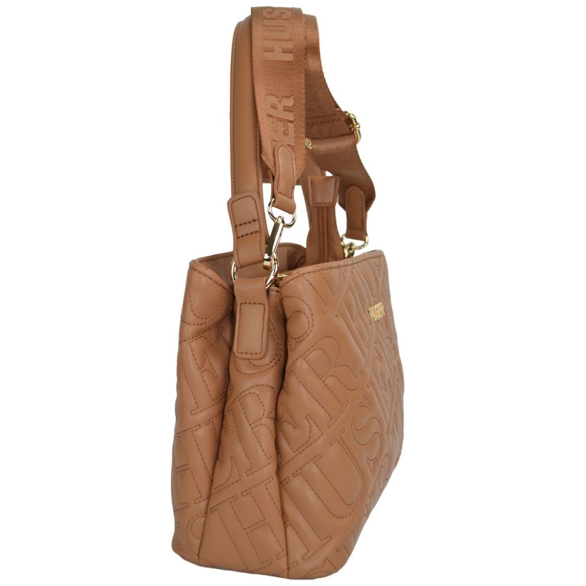 Bolsa Huser Tipo Satchel Café