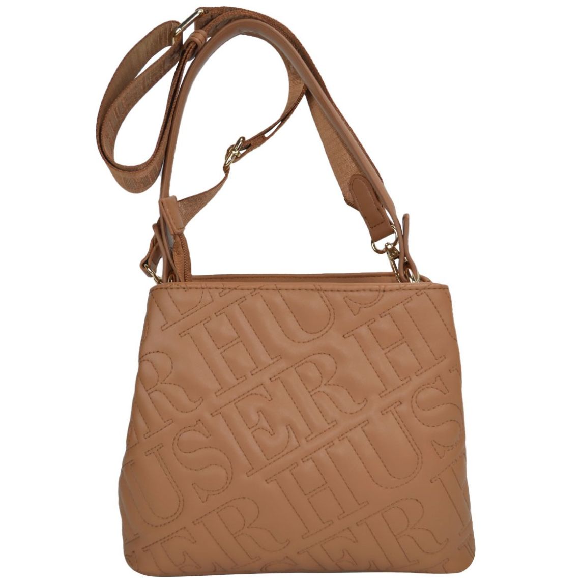 Bolsa Huser Tipo Satchel Café