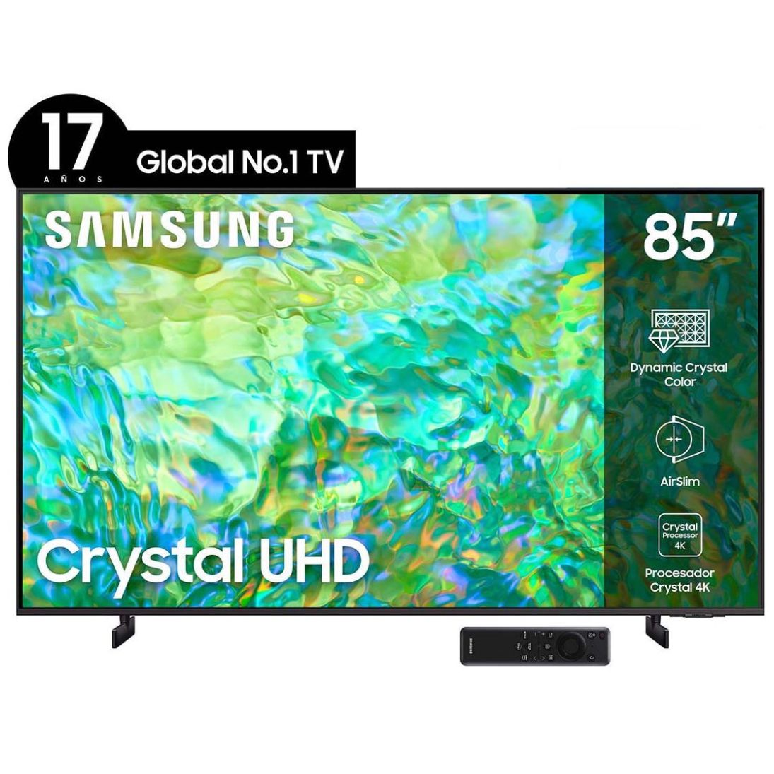 Pantalla 85" Samsung 4K Un85Cu8000Fxzx