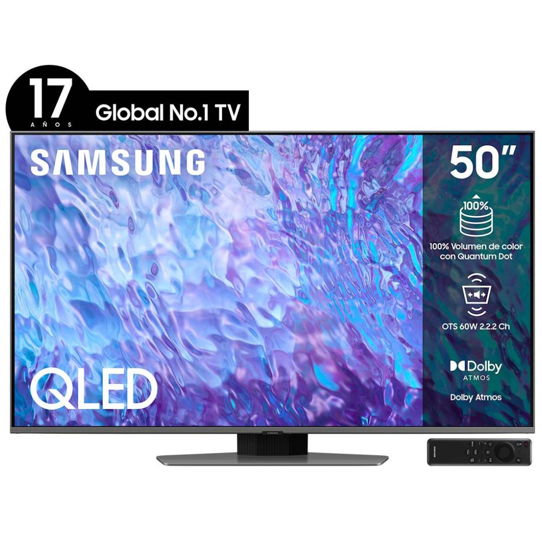Pantalla 50" Samsung Qled 4K Qn50Q80Cafxzx