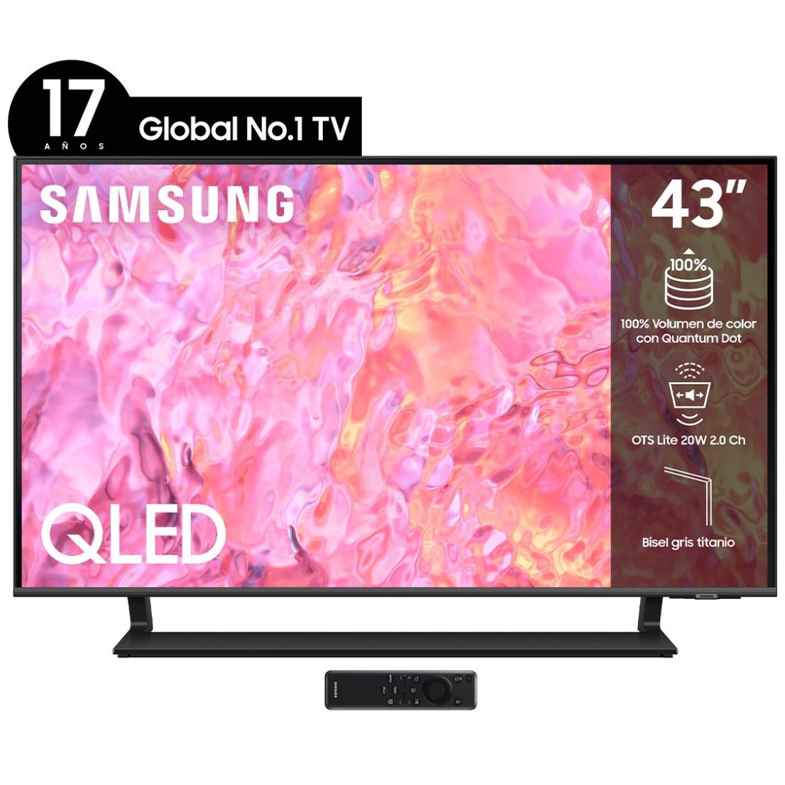 Pantalla Samsung 43" Qled 4K Qn43Q65Cafxzx