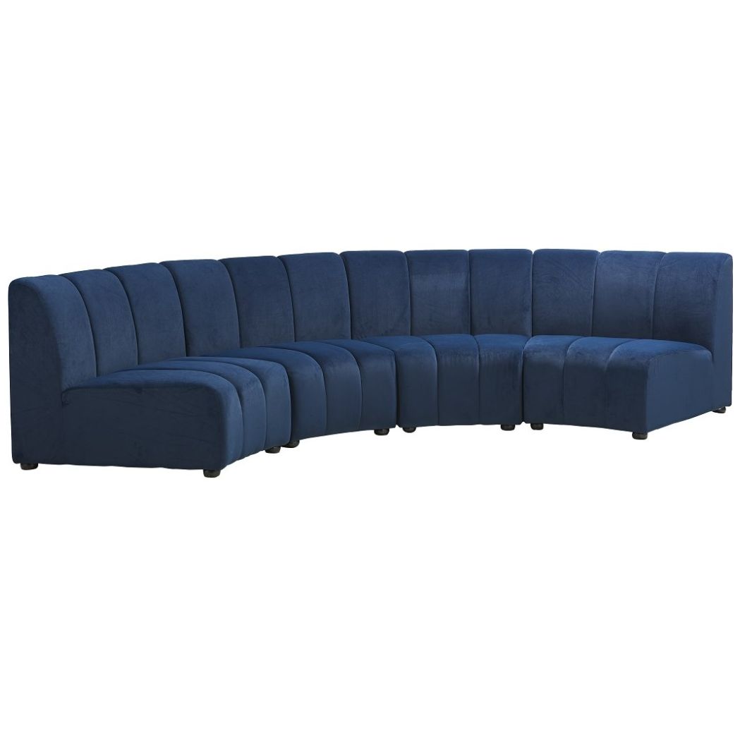 Sofá Modular Azul Marino Ns36 Wang