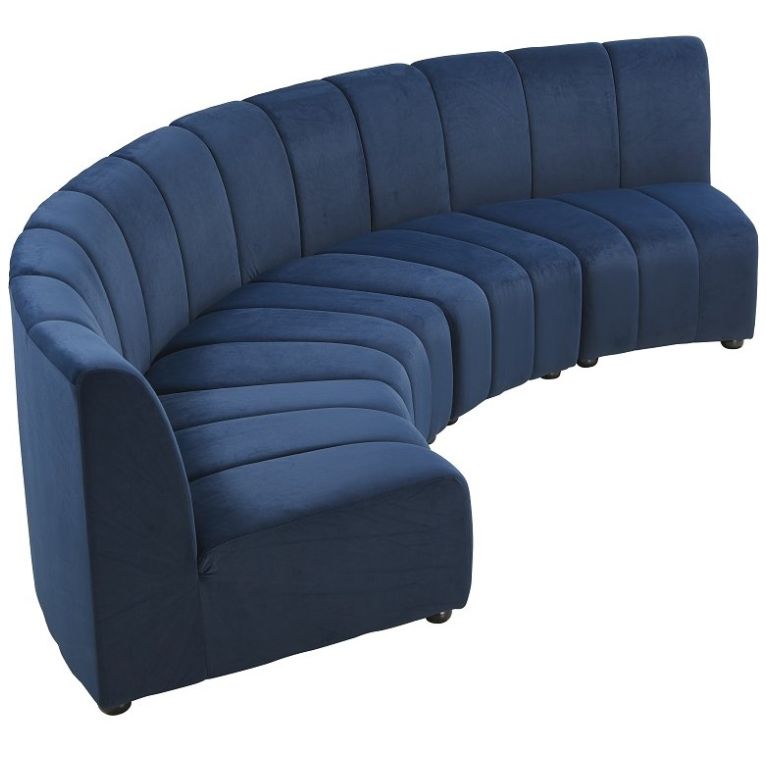 Sofá Modular Azul Marino Ns36 Wang