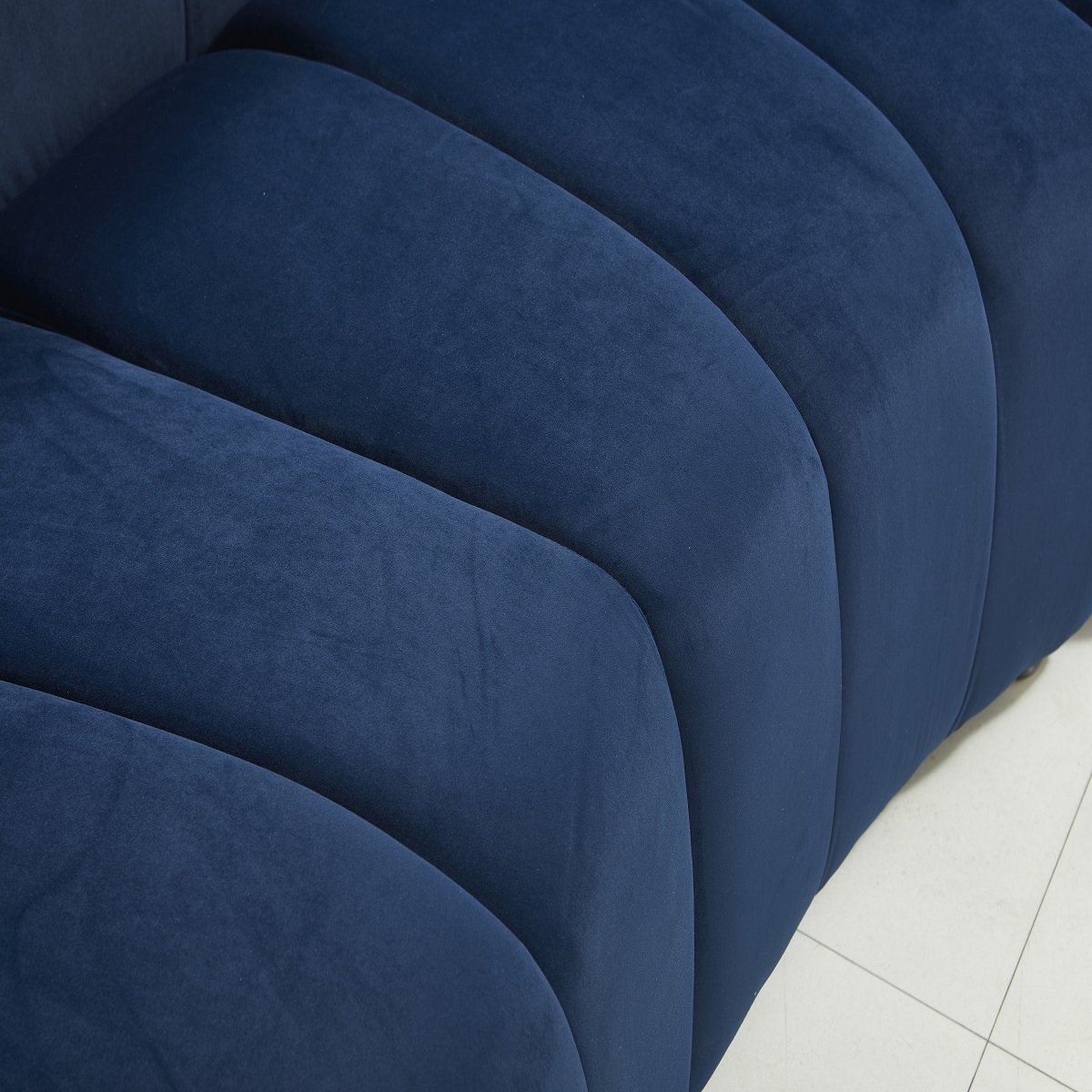 Sofá Modular Azul Marino Ns36 Wang