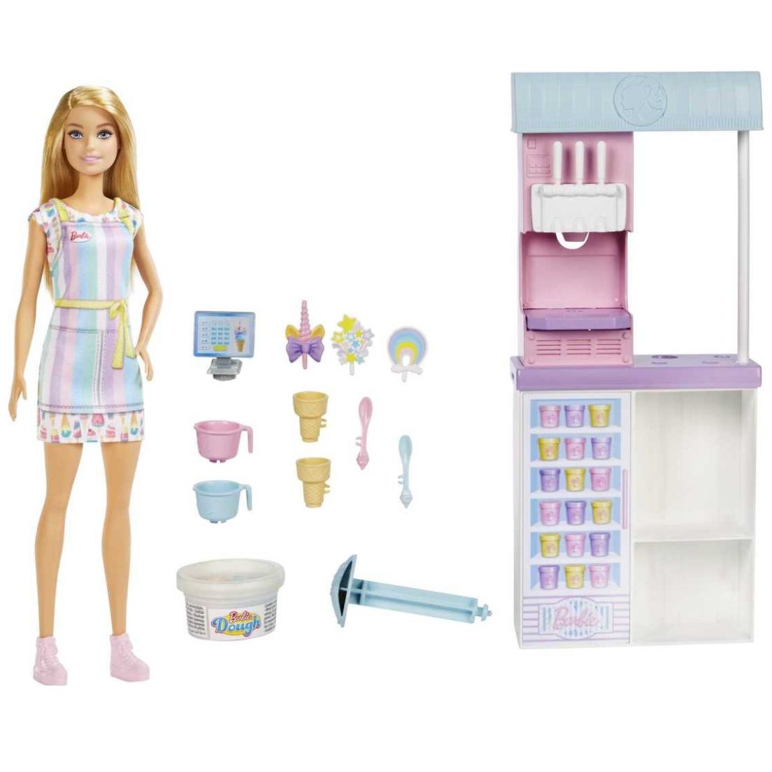 Barbie Set de Juego Heladería con Muñeca