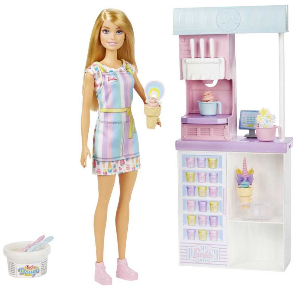 Barbie Set de Juego Heladería con Muñeca