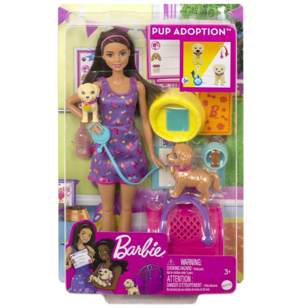 Barbie Set de Juego Adopta un Cachorrito