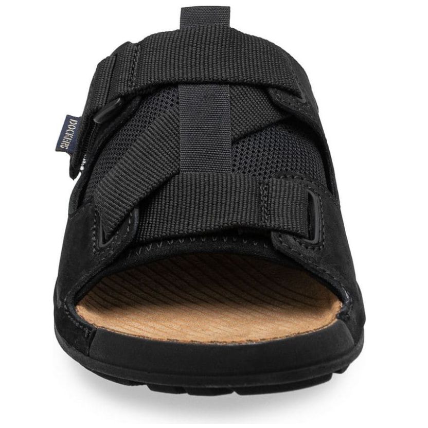 Sandalias en Piel Dockers Negro para Hombre