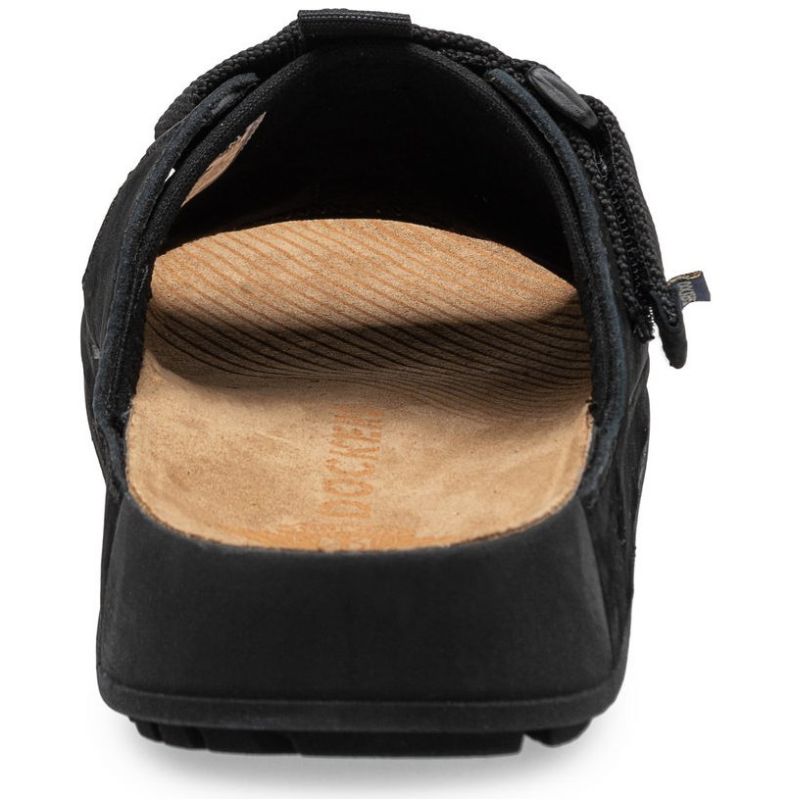 Sandalias en Piel Dockers Negro para Hombre