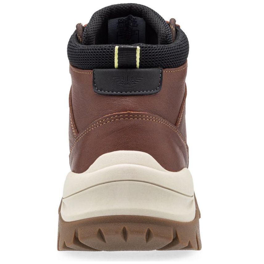 Bota en Piel Dockers Café para Hombre