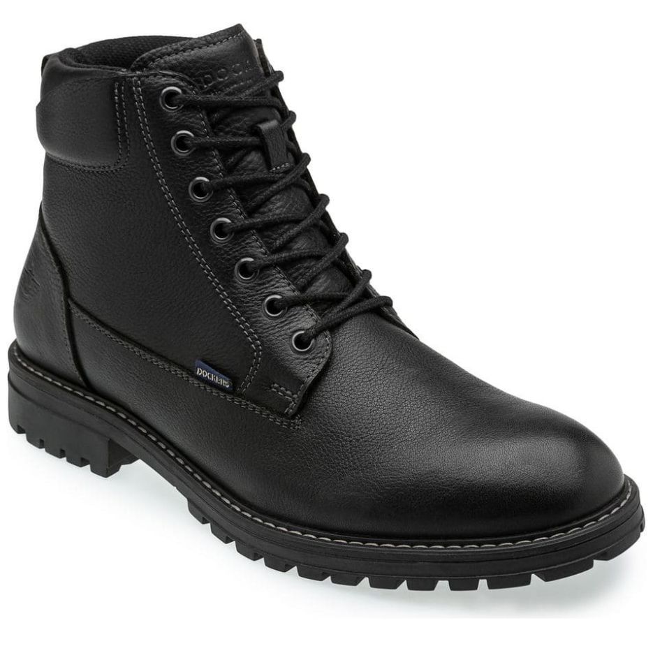 Bota en Piel Dockers Negro para Hombre