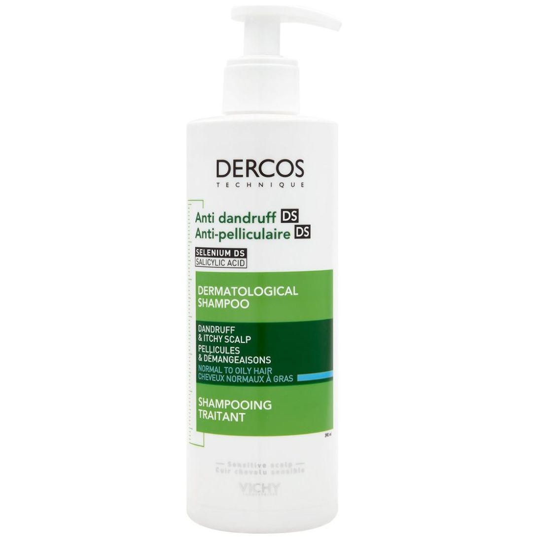 Shampoo Dercos Anticaspa para Cabello Normal a Graso 390Ml