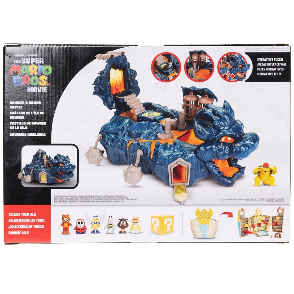 Set de Juego Castillo de Bowser en la Isla The Super Mario Bros Movie
