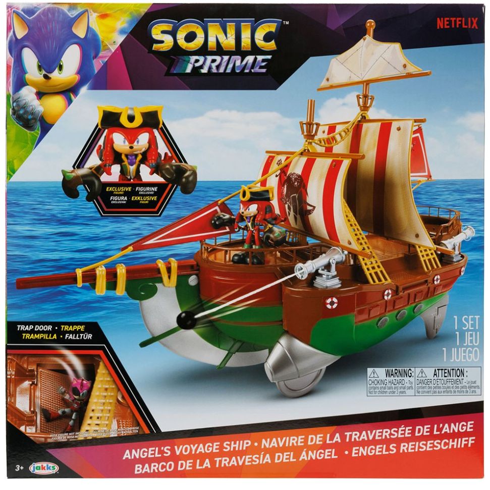 Juego de Figuras Barco Pirata Sonic Prime