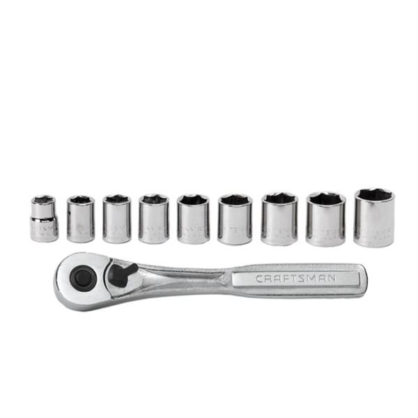 Juego 9 Dados Mm 3/8 6 Puntos con Matraca Craftsman