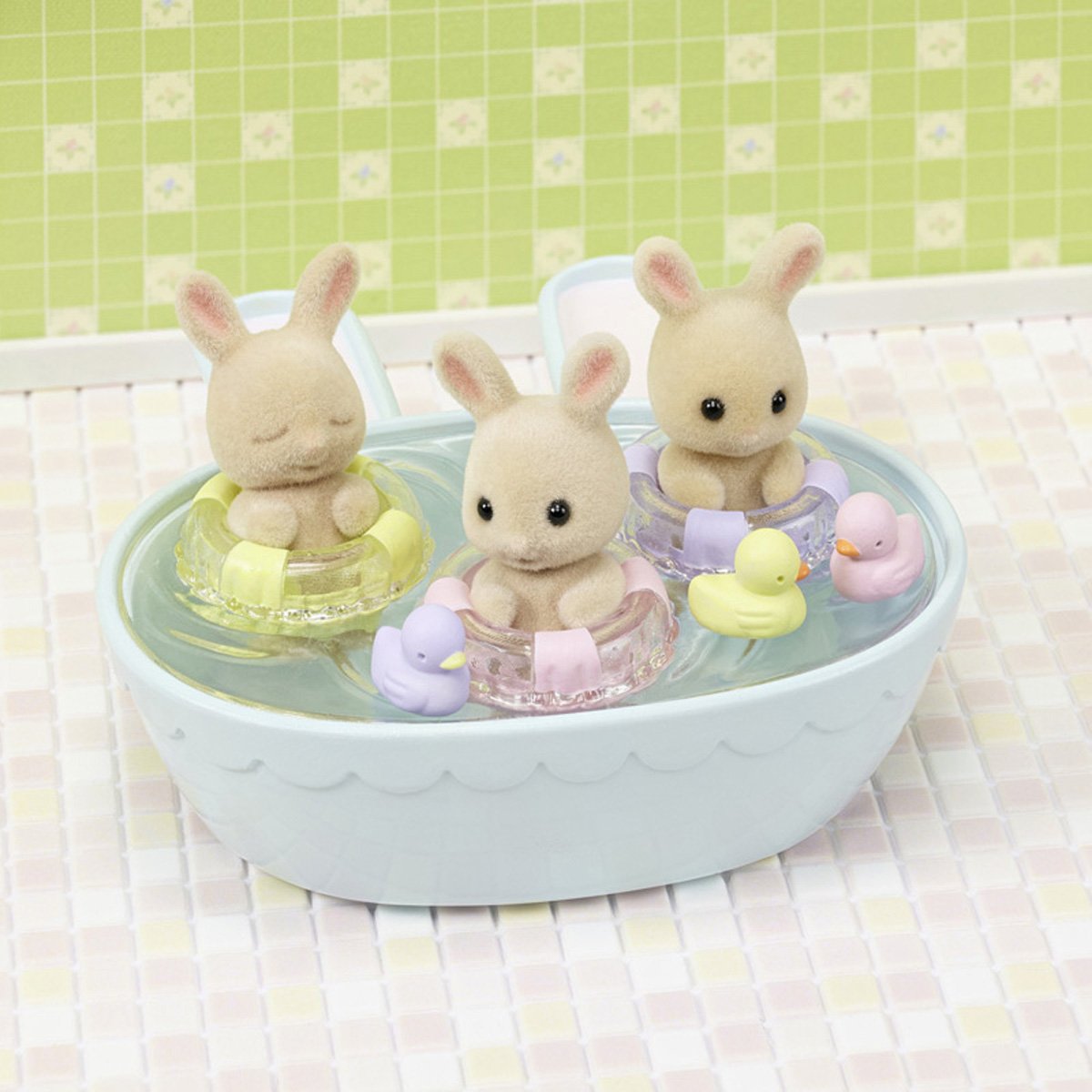 La Hora Del Baño de los Trillizos Sylvanian Families