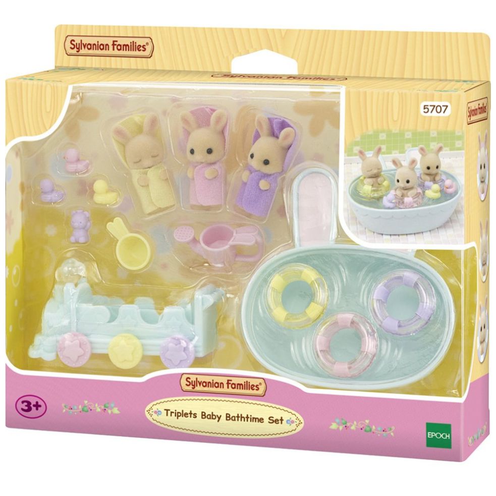 La Hora Del Baño de los Trillizos Sylvanian Families