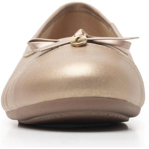 Balerina para Mujer Flexi con Puntera y Moño Oro