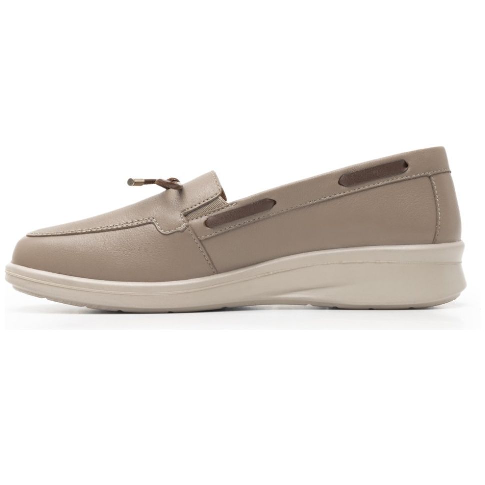 Mocasín para Mujer Flexi con Lazo y Moño Beige