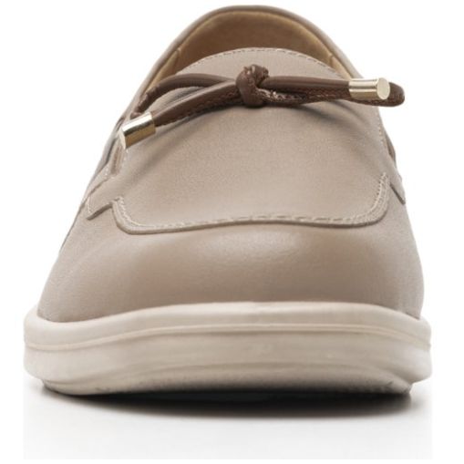 Mocasín para Mujer Flexi con Lazo y Moño Beige