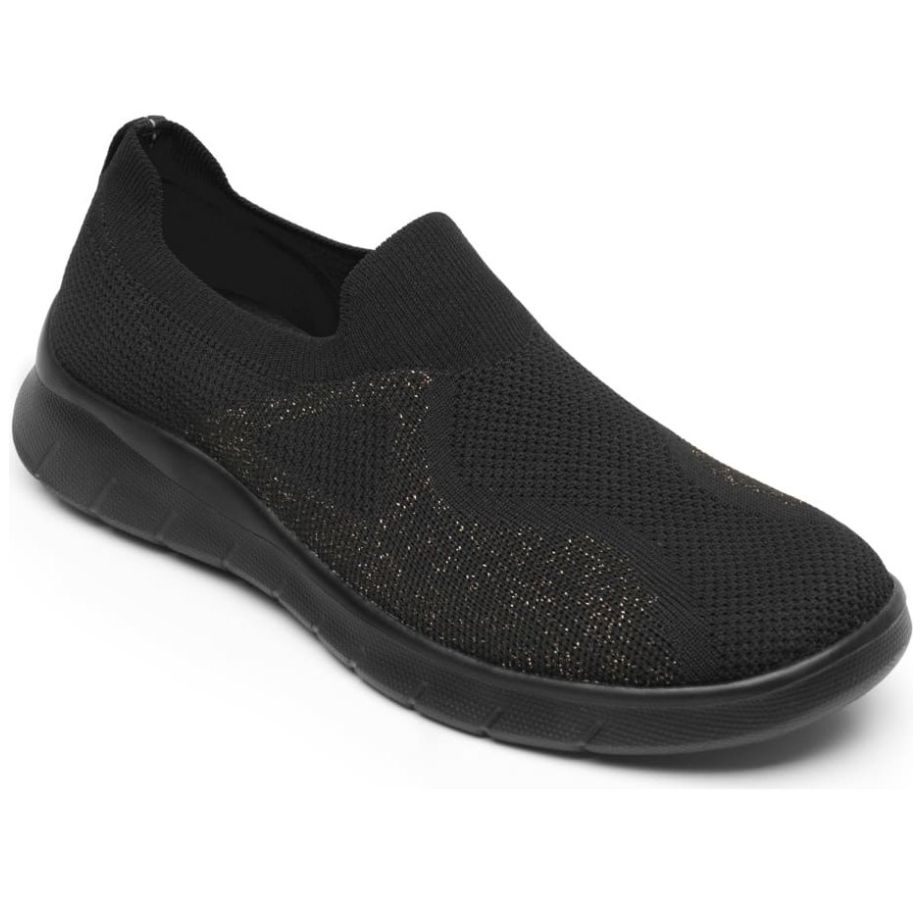 Sneaker Slip On para Mujer Flexi Textil Negro