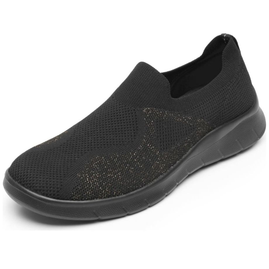 Sneaker Slip On para Mujer Flexi Textil Negro