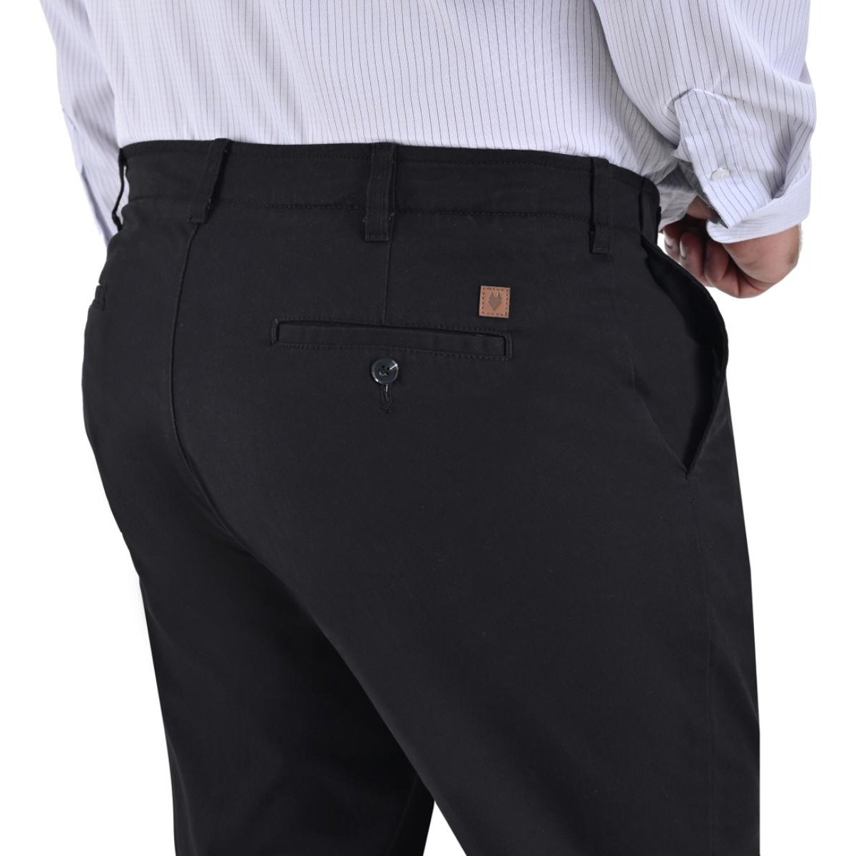 Pantalón Chino con Resorte Yale para Hombre Plus