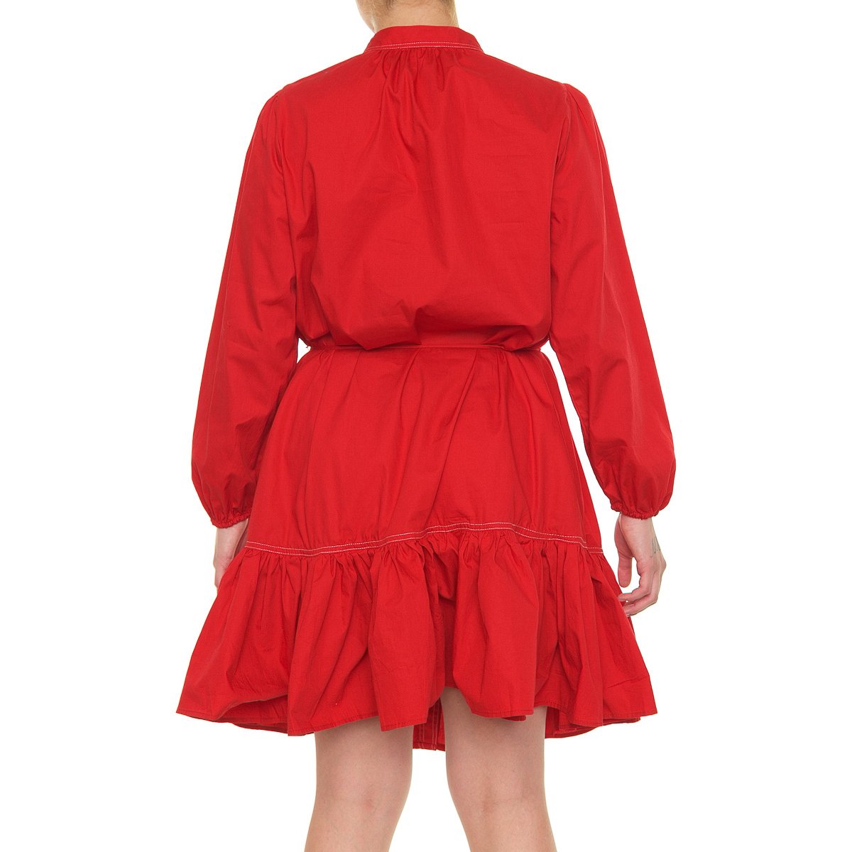 Vestido Corto Manga Larga Cuello Mao  para Dama Lifestyler