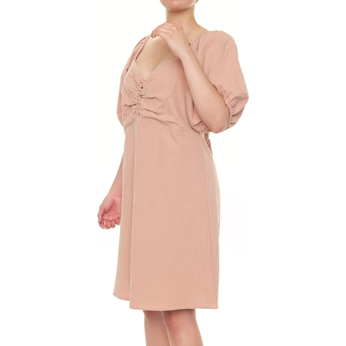 Vestido Corto Manga Globo para Dama Fukka