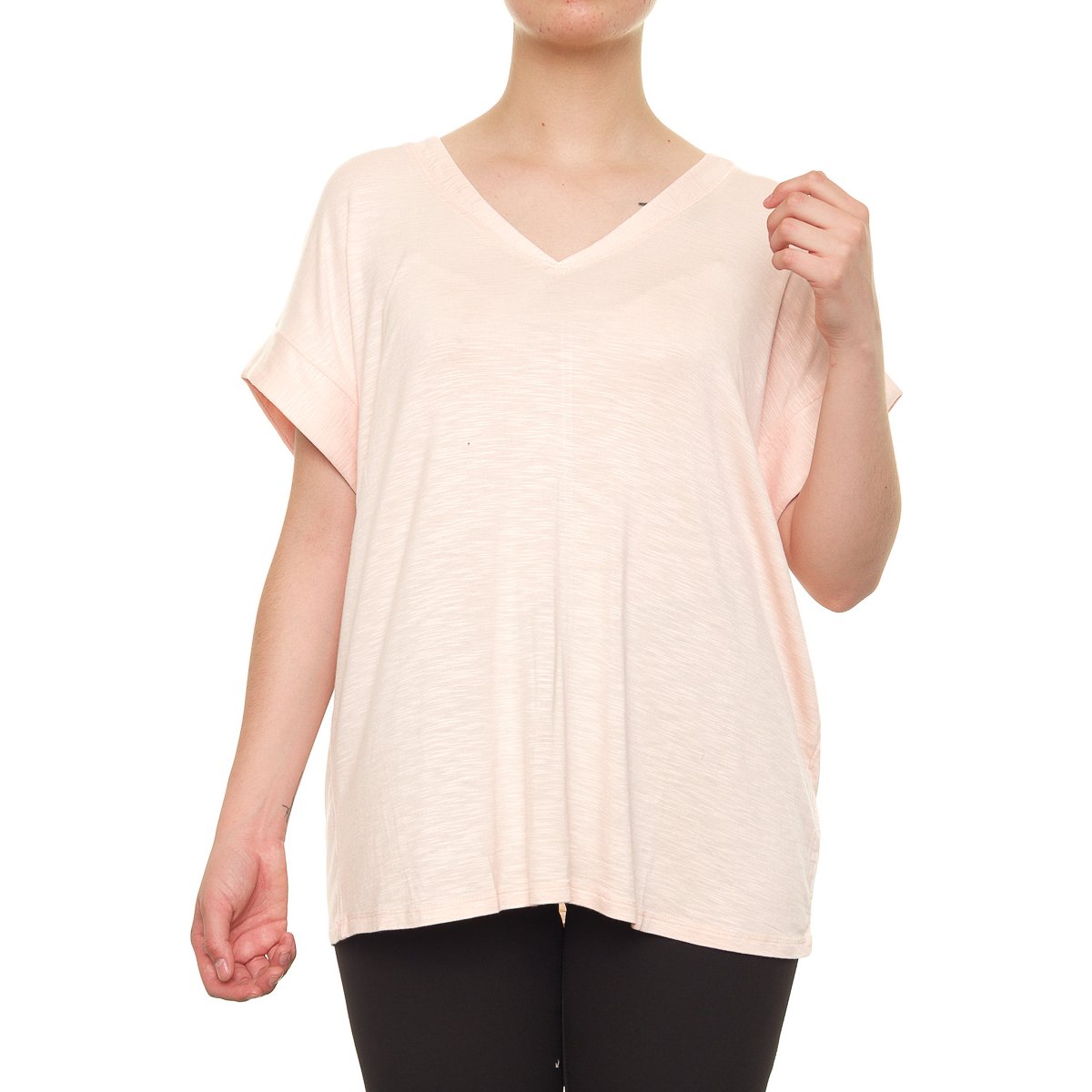 Playera Cuello V Manga Corta  para Dama Lifestyler