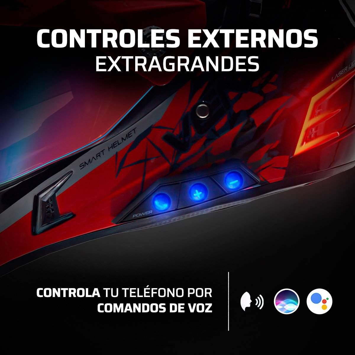 Casco Bluetooth de Botones Vento Talla L