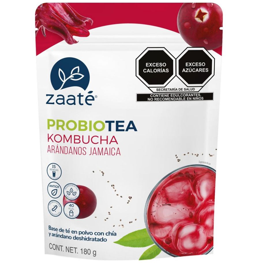 Probiotea Kombucha Zaa Té Arándanos Jamaica