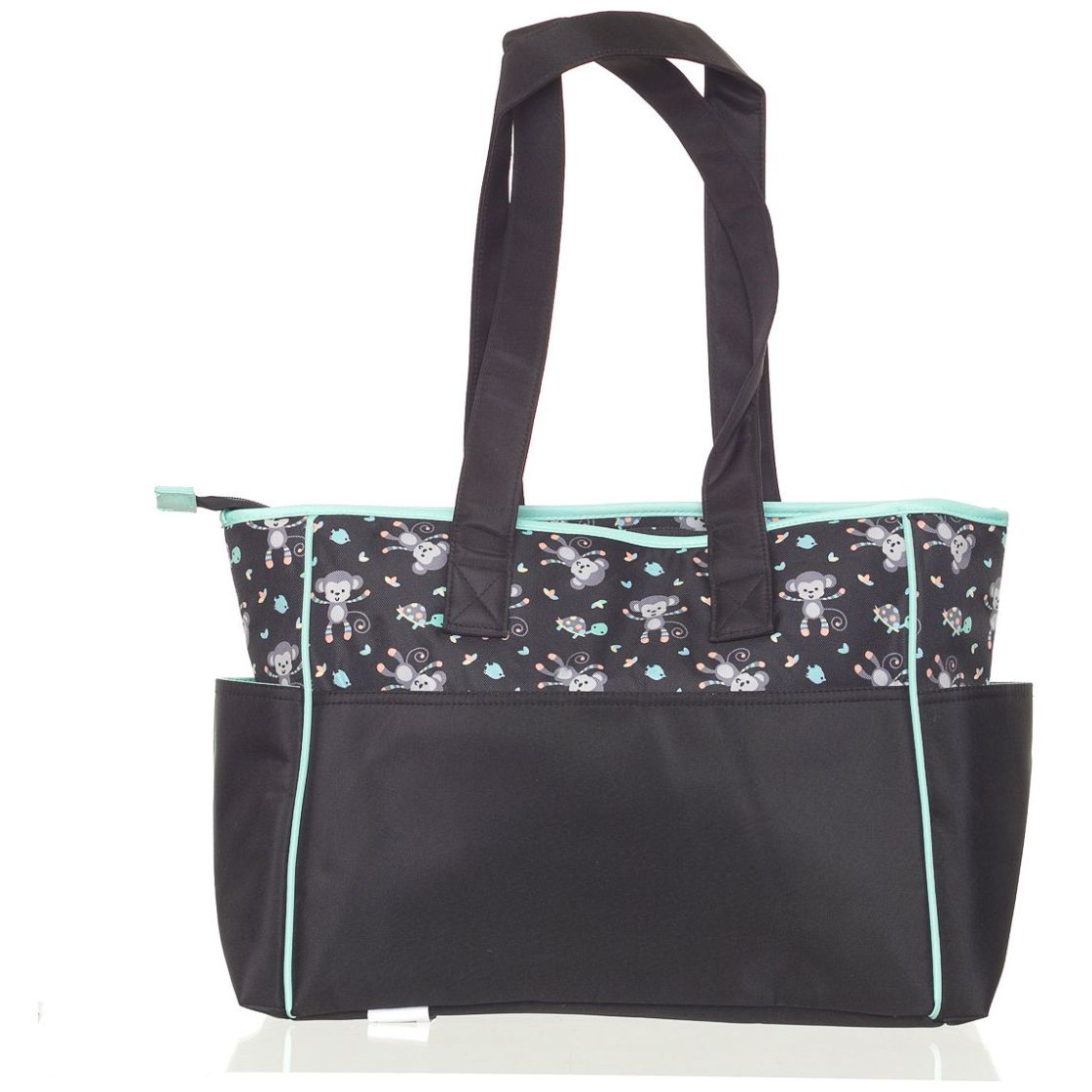 Pañalera Tote Mono Aqua Baby Boom