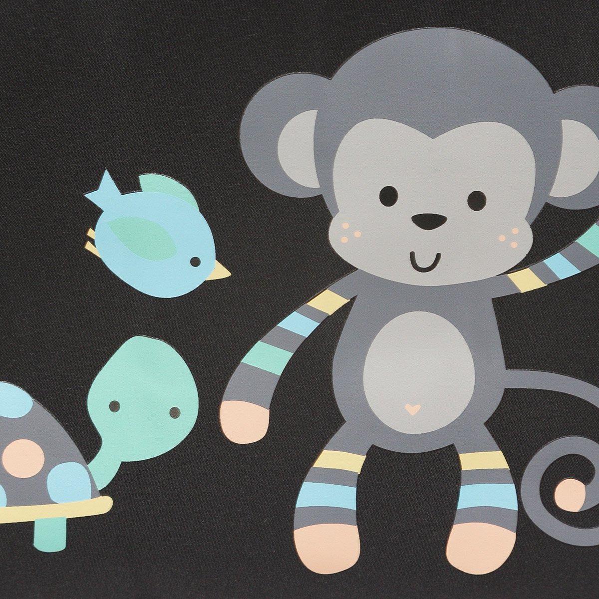 Pañalera Tote Mono Aqua Baby Boom