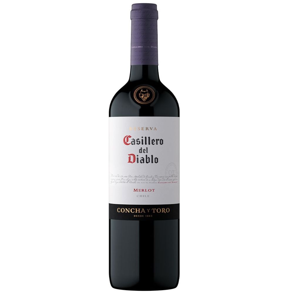 Vino Tinto Casillero Del Diablo Merlot Reservado 750Ml