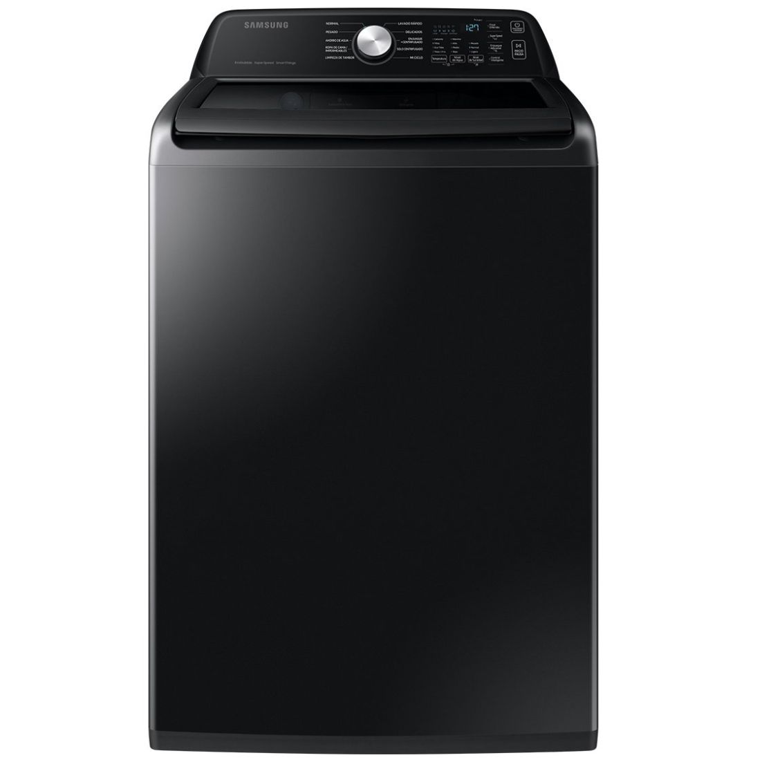 Lavadora Negra Carga Superior Samsung 23Kg Wa23C3554Gv