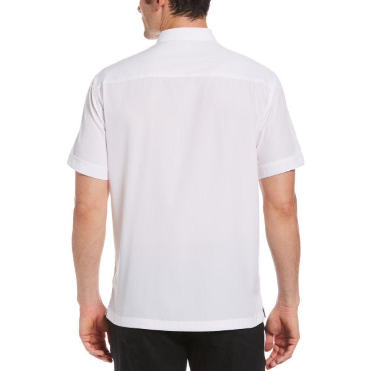 Camisa Manga Corta con Panel de Punto Pick Cubavera para Hombre