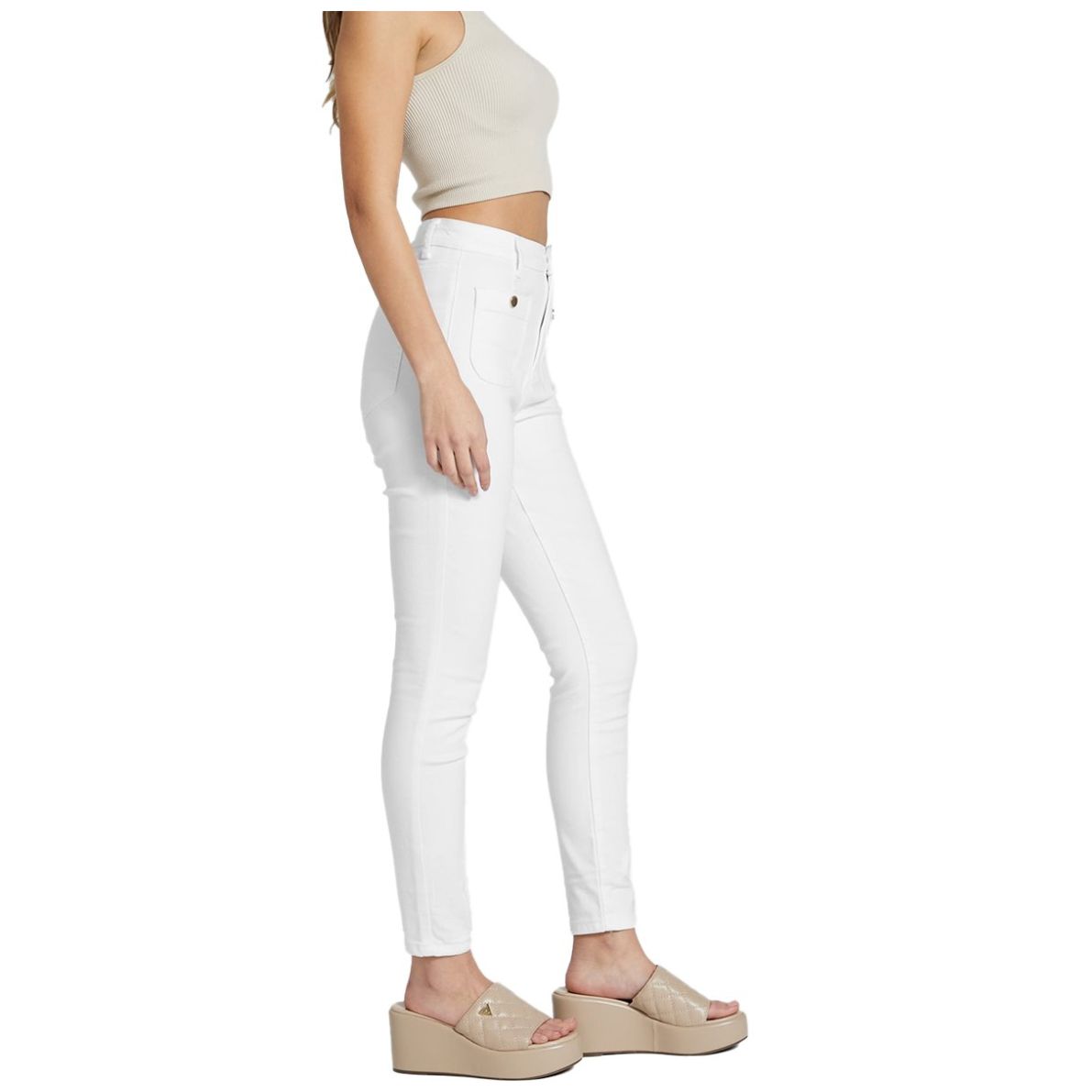 Jeans Tiro Alto Guess para Mujer