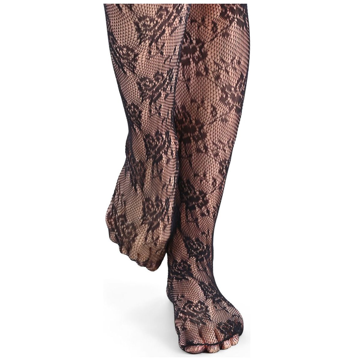 Pantimedia Red con Flores Maria Intima para Mujer