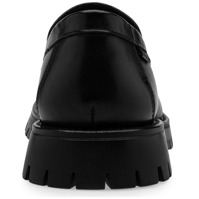 Mocasín en Piel Levis Negro para Hombre