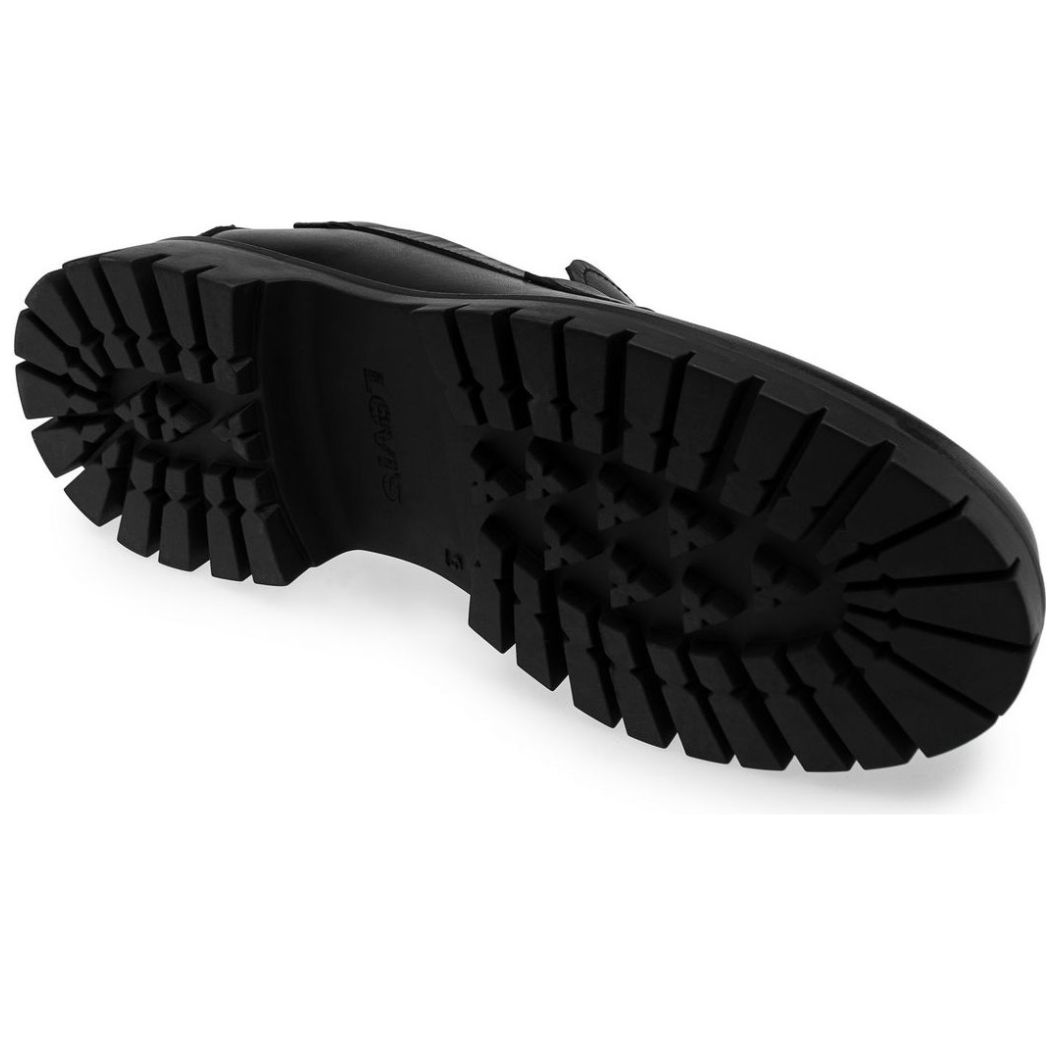 Mocasín en Piel Levis Negro para Hombre