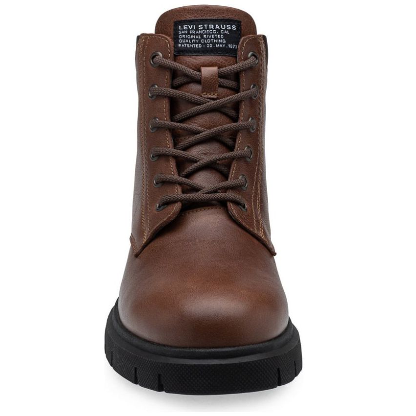 Bota en Piel Levis Café para Hombre
