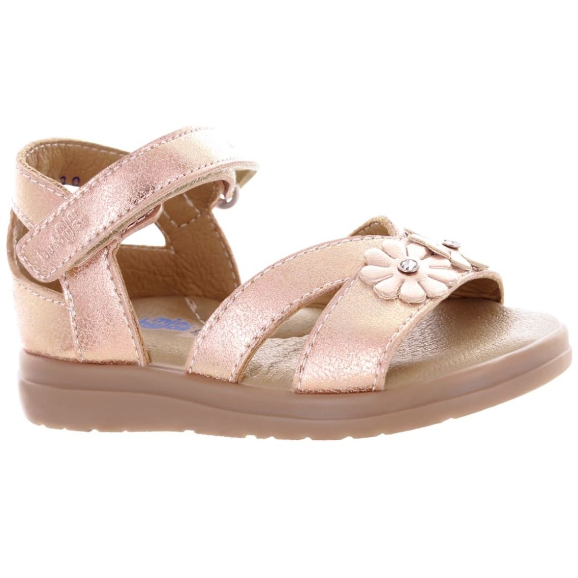 Sandalias Mini Burbujas con Velcro 12-16 Dorado